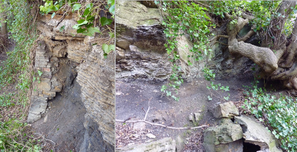 “Crows Nest shale” – clearly highlighting the risk of tunnelling and undermining of the shale and the castles west wall above it