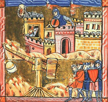 Medieval castle siege